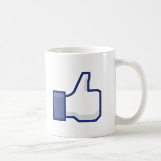 Facebook-achtige Button Koffiemok