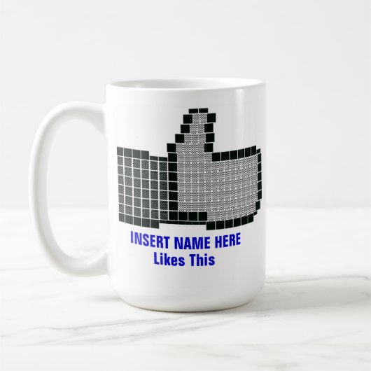 Facebook-achtige Button Koffiemok (Links)