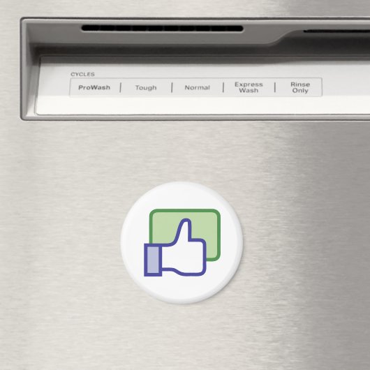 Facebook-achtige Button Magneet (Insitu (Vaatwasser))