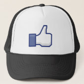 Facebook-achtige Button Trucker Pet (Voorkant)