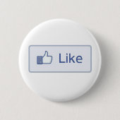 Facebook-achtige Ronde Button 5,7 Cm (Voorkant)