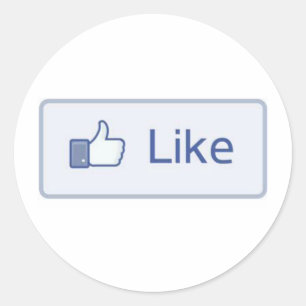 Facebook-achtige Ronde Sticker