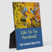 Facebook Adres Hier borden teller plaquettes Herfs Fotoplaat (Zijkant)