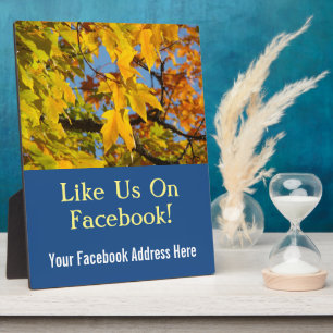 Facebook Adres Hier borden teller plaquettes Herfs Fotoplaat