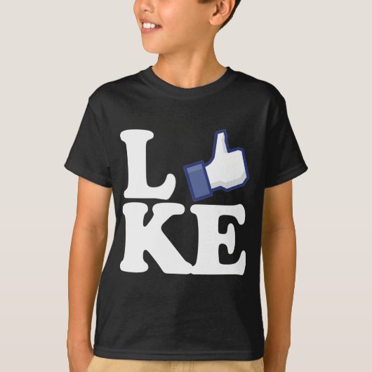 facebook als donker t-shirt (Voorkant)