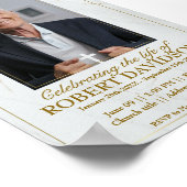 Facebook begrafenisaankondiging Instant Download Poster (Hoek)