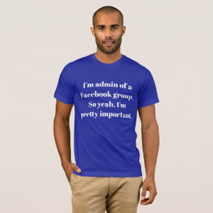 Facebook-beheerder T-shirt
