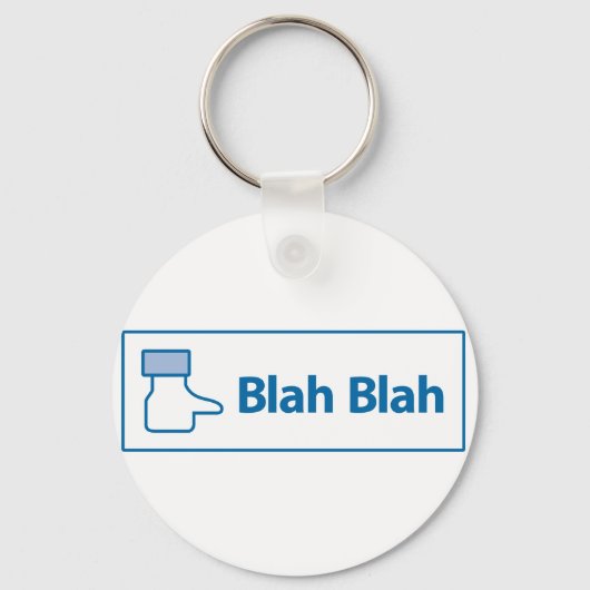 Facebook Blah Blah Sleutelhanger (Voorkant)