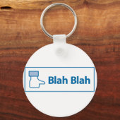 Facebook Blah Blah Sleutelhanger (Voorkant)