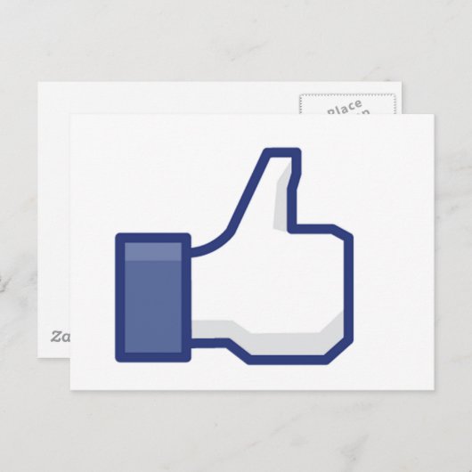 Facebook Briefkaart (Voorkant / Achterkant)