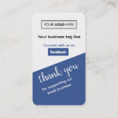 Facebook Business Review met QR Code Visitekaartje (Achterkant)