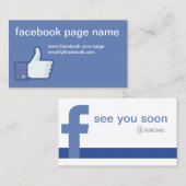Facebook CC0059 Visitekaartje (Voorkant / Achterkant)