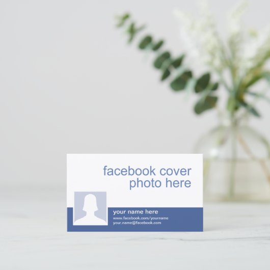 Facebook CC0213 Visitekaartje (Staand voorkant)