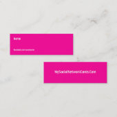 FACEBOOK COLOREN MINI VISITEKAARTJE (Voorkant / Achterkant)