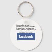 Facebook-concept Sleutelhanger (Voorkant)