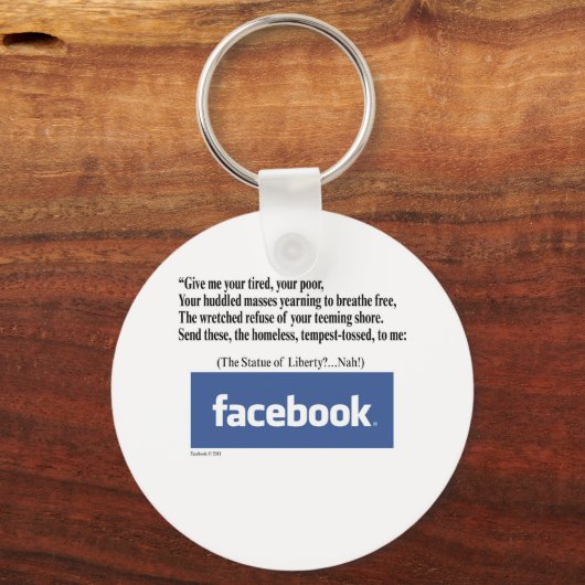Facebook-concept Sleutelhanger (Voorkant)