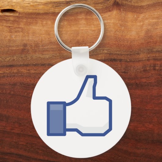 facebook duikt op als grafisch Sleutelhanger (Voorkant)