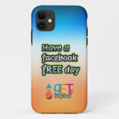 Facebook Free Day Hoesje-Mate iPhone Case (Achterkant)
