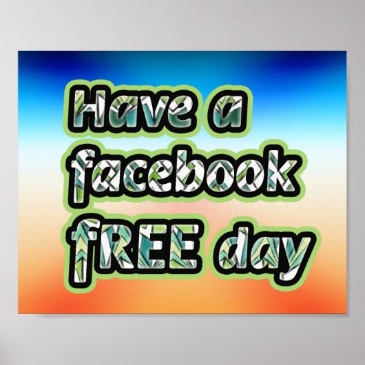 Facebook Free Day Poster (Voorkant)