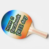 Facebook Free Day Tafeltennisbatje (Zijkant)
