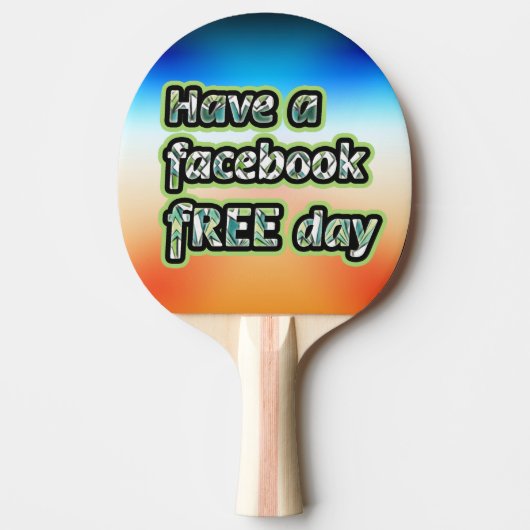 Facebook Free Day Tafeltennisbatje (Voorkant)