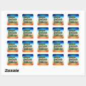 Facebook Free Day Vierkante Sticker (Vel)