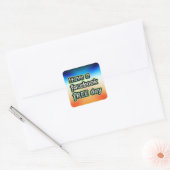 Facebook Free Day Vierkante Sticker (Envelop)