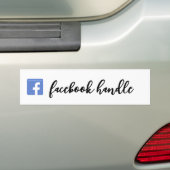 Facebook Handle Script sticker (Op auto)