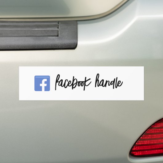 Facebook Handle Script sticker (Op auto)