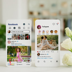 Facebook & Instagram stijl - Sociaal Media Foto Visitekaartje
