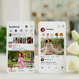 Facebook & Instagram Style - Social Media Photo Visitekaartje