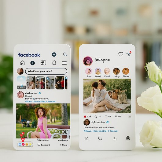 Facebook & Instagram Style - Social Media Photo Visitekaartje