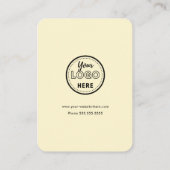 Facebook Instagram TikTok QR Code Soft Groovy Visitekaartje (Achterkant)