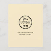 Facebook Instagram Tiktok QR Code Trendy Groovy Flyer (Achterkant)