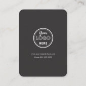 Facebook Instagram TikTok QR Code Zacht Zwart Visitekaartje (Achterkant)