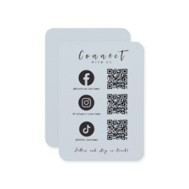 Facebook Instagram Tiktok QR Code Zachte Marine Informatiekaartje