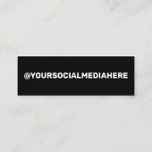 Facebook Instagram Twitter Mini Visitekaartje (Achterkant)