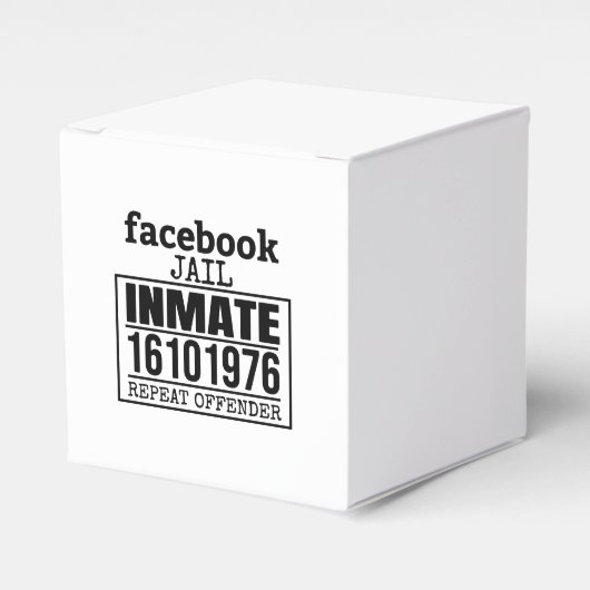 Facebook Jail Inmate Herhaling Offender Bedankdoosjes (Voorkant Zijde)