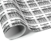 Facebook Jail Inmate Herhaling Offender Cadeaupapier (Rol Hoek)