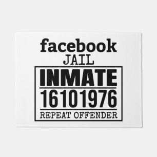 Facebook Jail Inmate Herhaling Offender Deurmat