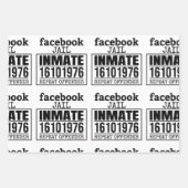 Facebook Jail Inmate Herhaling Offender Inpakpapier Vel (Voorkant 2)