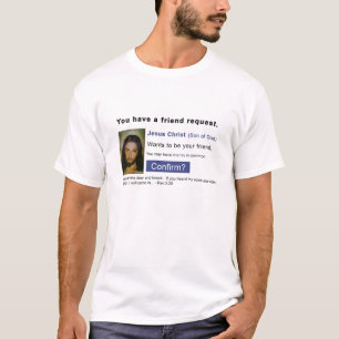 Facebook jesus t-shirt