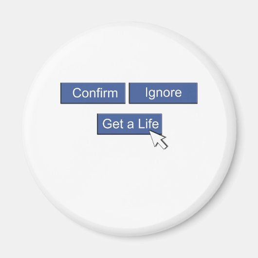 Facebook krijgen een leven magneet (Voorkant)