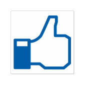 facebook LIKE me duim omhoog STEMPEL met INKT (Design)