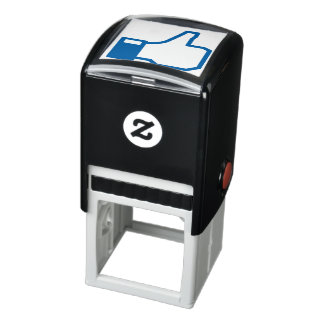 facebook LIKE me duim omhoog STEMPEL met INKT