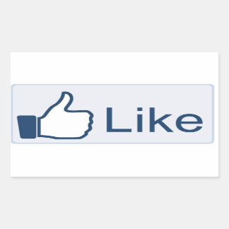 Facebook 'Liked' Rechthoekige Sticker