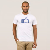 Facebook - 'Liked' T-shirt (Voorkant volledig)