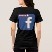 Facebook logo design Tri-Blend shirt (Achterkant)