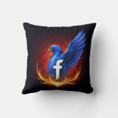 Facebook Logo Pillow Hoesje – Comfort ontmoet Conn Kussen (Achterkant)