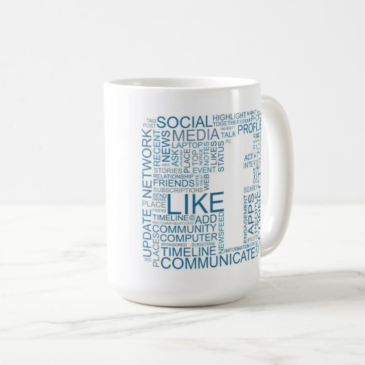 Facebook-Mok Koffiemok (Voorkant rechts)